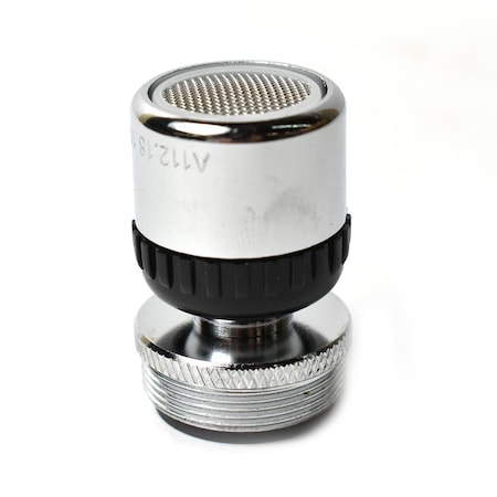 Thrifco Plumbing Dual Thread Swivel Adapter, with Plastic Aerator Adapter Lead F 4400856